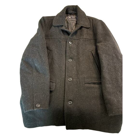 J Crew Jacket Mens Large Gray University Wool Stadium Cloth Heavyweight Coat - Picture 1 of 8